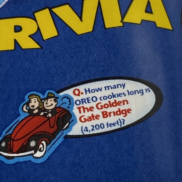 OREO Cookie Coffee Cup‎ Mug Trivia Lot Of 2 Blue Houston Harvest Vintage 1980s - Picture 7 of 13